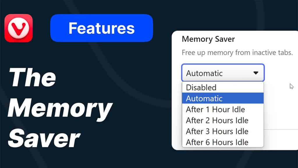 Il browser Vivaldi si aggiorna e introduce “Memory Saver”