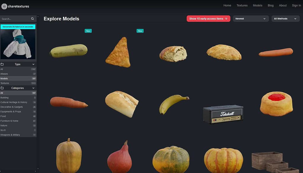Texture e modelli 3D gratis e di pubblico dominio